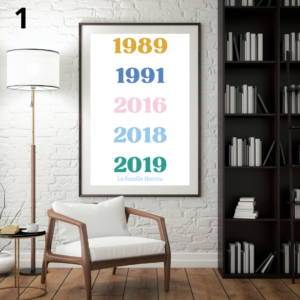 Affiche Personnalisée A4 sur Papier Photo - Les Années de Naissance de Votre Famille - 1, PDF