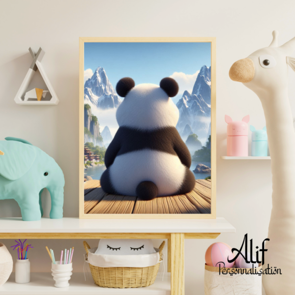 Affiche Panda Illustration 3D
