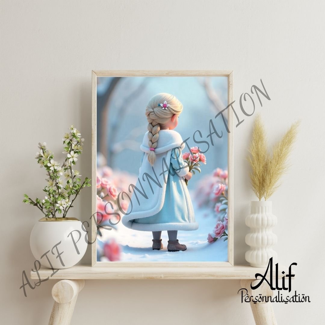 Illustration inspiration "La Reine des neiges"