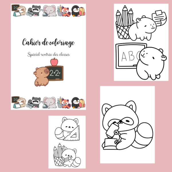 Télécharge ton livret de coloriage kawaii à imprimer