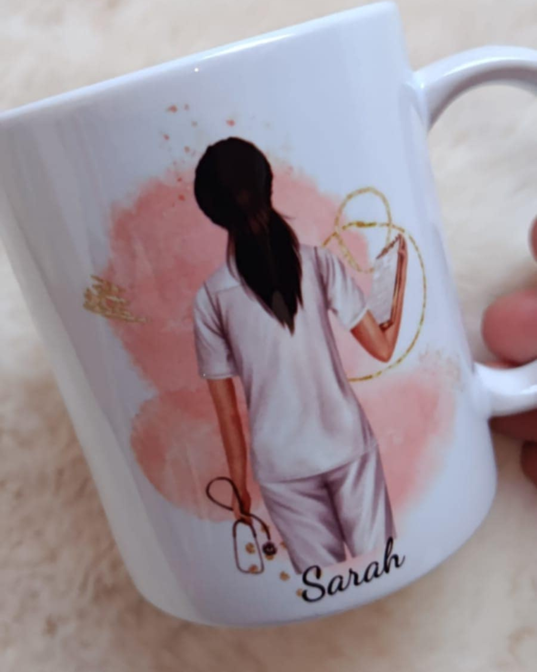 Mug infirmière personnalisé – Prénom au choix