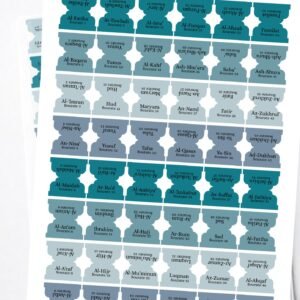 Onglets Coran français autocollants – Couleur bleu