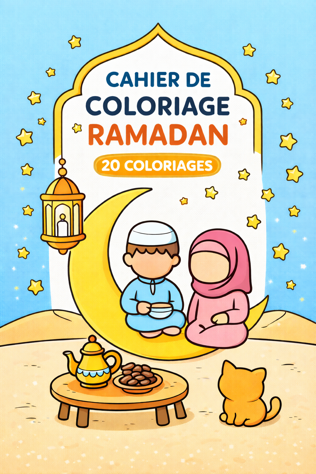 Cahier de Coloriage Ramadan Enfant – 20 Coloriages (Format A4 PDF)