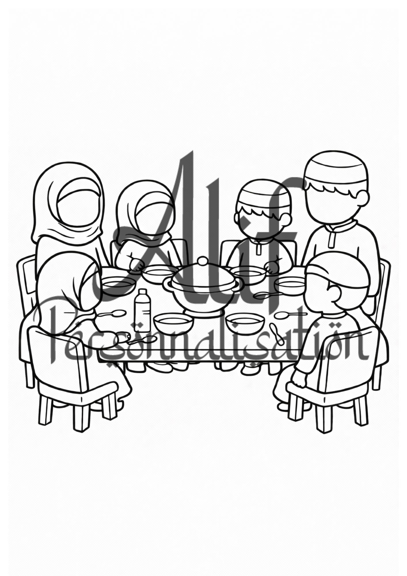 Cahier de Coloriage Ramadan Enfant – 20 Coloriages (Format A4 PDF) – Image 4