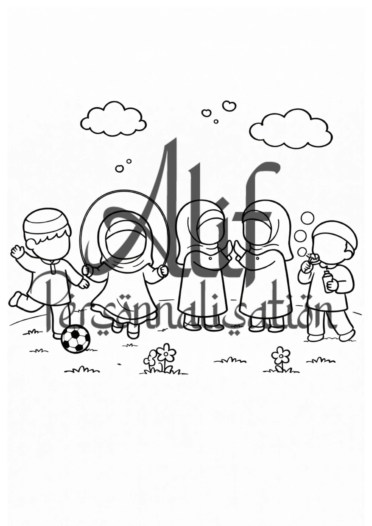 Cahier de Coloriage Ramadan Enfant – 20 Coloriages (Format A4 PDF) – Image 3