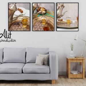 Affiche Thé Marocain Ramadan – Décoration Orientale Murale (A4 PDF ou Imprimée)