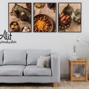 Affiche Dattes Ramadan – Décoration Orientale Murale (A4 PDF ou Imprimée)
