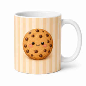 Mug cookie kawaii aux pépites de chocolat