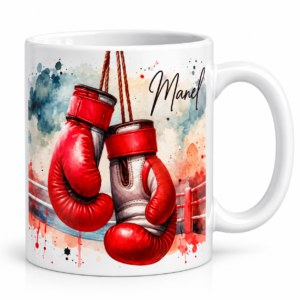 Mug boxe personnalisé avec prénom – Cadeau boxeur