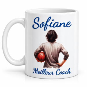 Mug coach de basket personnalisé – Meilleur Coach