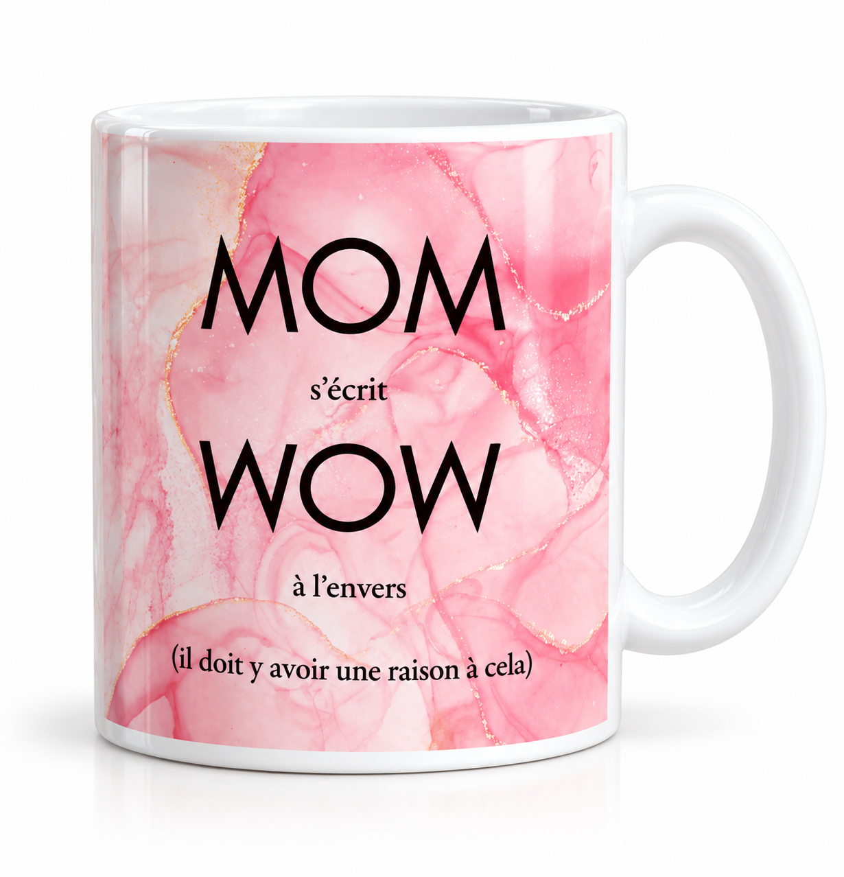 Mug cadeau maman MOM WOW