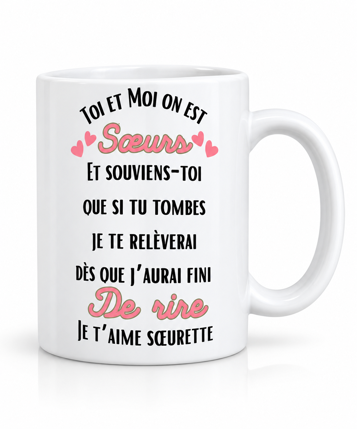 Un mug drôle et affectueux à offrir à sa sœur