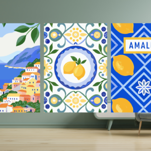 Trio d'affiches Côte Amalfitaine – Une touche de dolce vita chez vous 🍋
